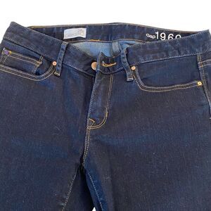 1420 pw GAP 1969 Dark Wash Blue Denim Jeans 28s Always Skinny
